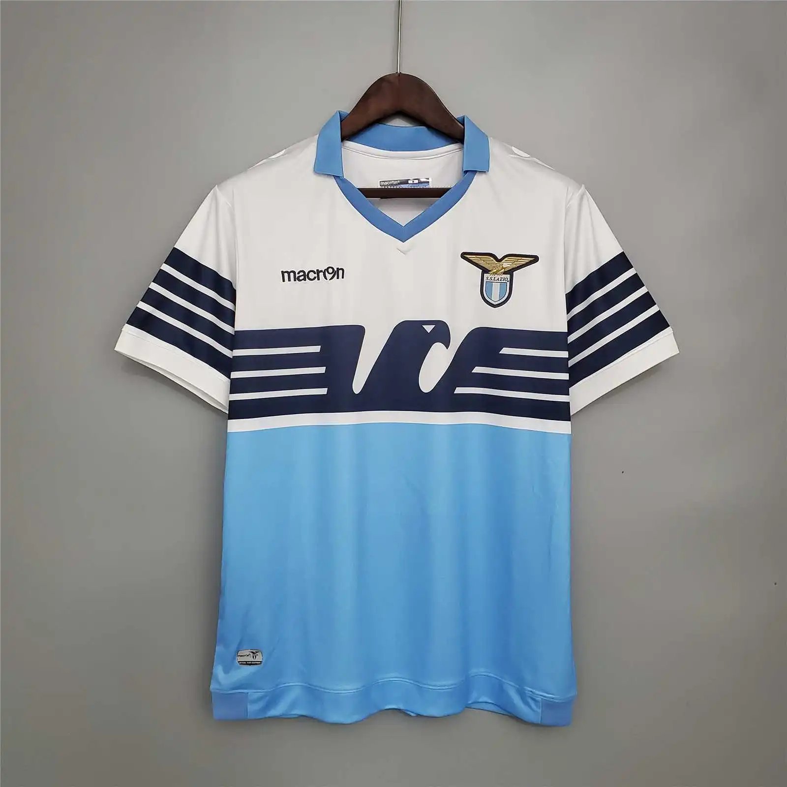 511e4c40cbec3daab1015e300ff8800533769a1b Lazio Retro Soccer Jersey Home Eagle Shirts Macron 115th Anniversary 2015/16