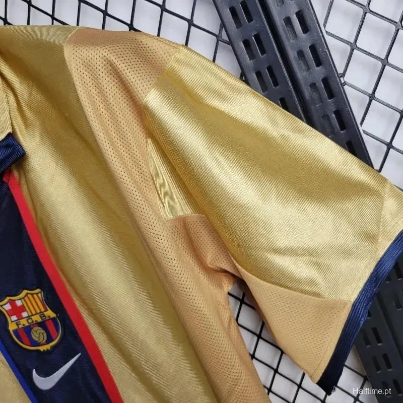 Barcelona Retro Jersey Home Soccer Shirt 2001-02