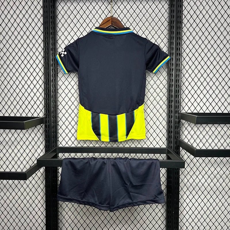 Manchester City Away Kids Kit Jersey+Shorts 2024/25