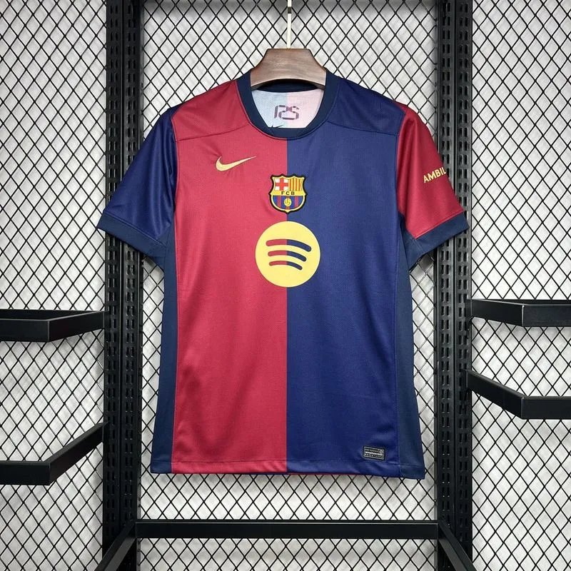 Barcelona Home Soccer Jersey 2024/25 - Spotify Logo Without Text