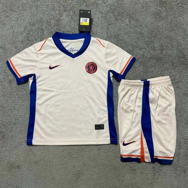 57781d9c0a1ff86710b985f656ce3824056c1ad1 Chelsea Football Jersey Away Kids Kit Jersey+Shorts 2024/25