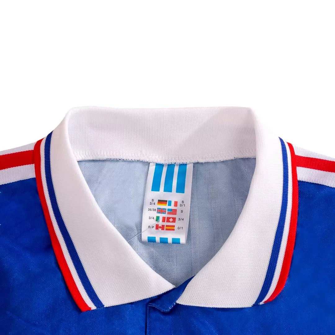 577e30b645171c4e1adc751a1832eba8b9b5ac2c France Retro Soccer Jersey Home Custom Shirt World Cup 1994