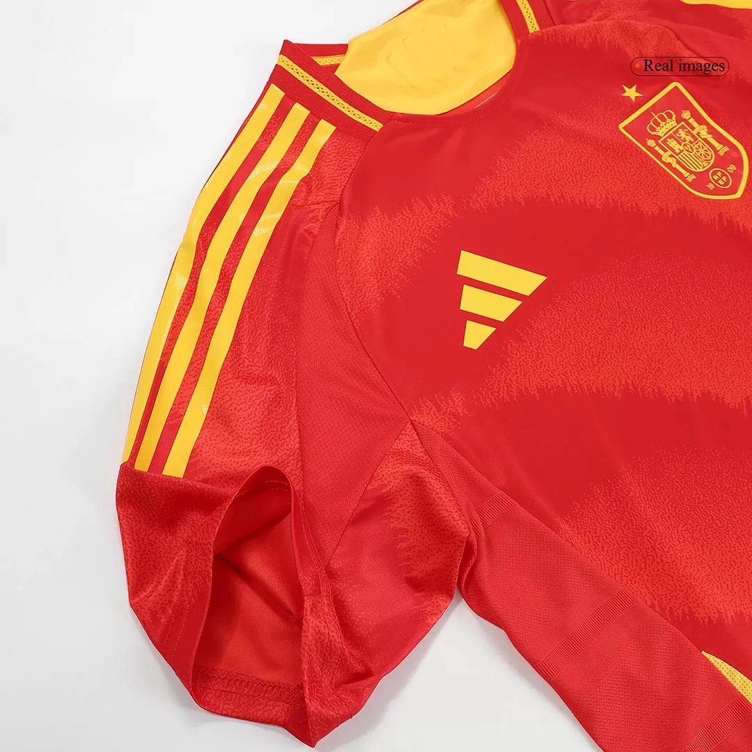 Spain Authentic Soccer Jersey Home Shirt EURO 2024
