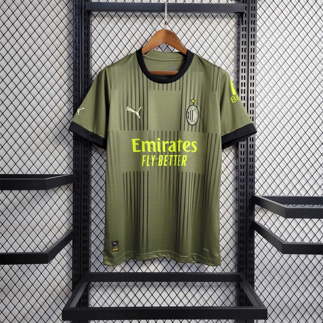 AC Milan Retro Soccer Jersey Third Away Custom Shirt 2022/23