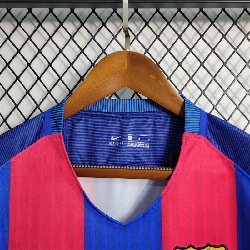 Barcelona Retro Jersey Home Soccer Shirt 2016-17