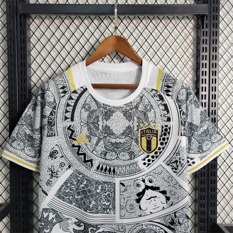 Italy Soccer Jersey White Special Edition Custom Shirt 2024