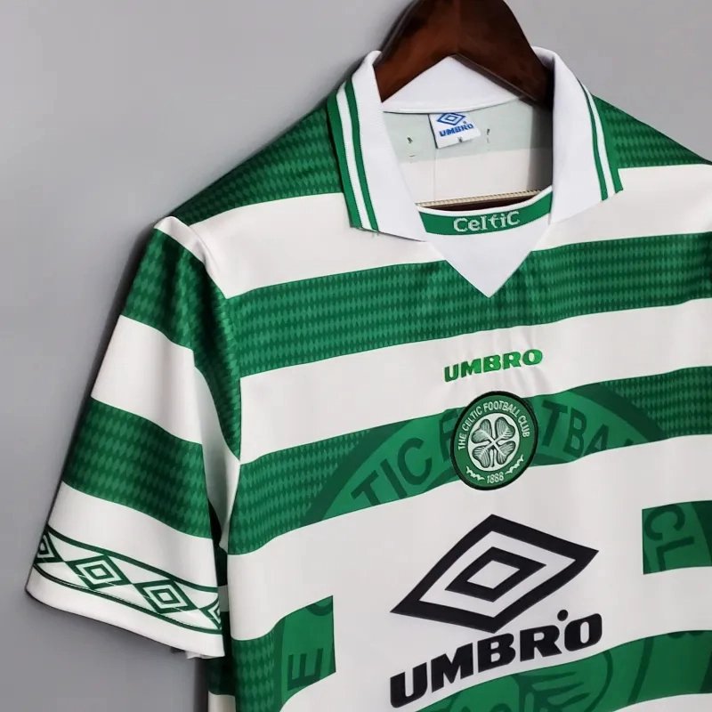Celtic Retro Soccer Jersey Home Custom Shirt 1998/99