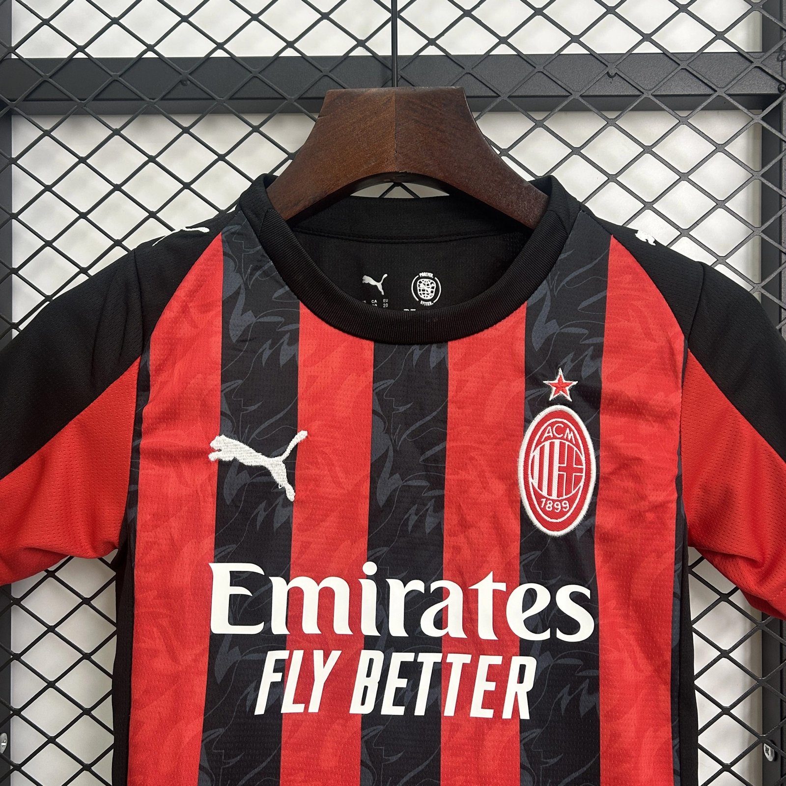 62ea6458ce64c9194ee031f9acd57888c204076d AC Milan Soccer Jersey Home Kids Kit Jersey+Shorts 2025/26