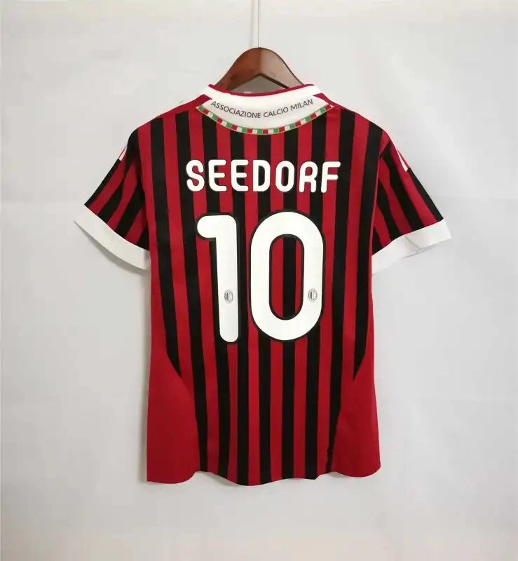AC Milan Retro Soccer Jersey Home Custom Shirt 2011/12