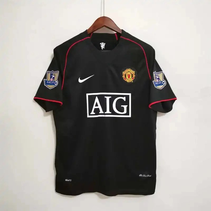 630f06053fdf16335fadd5c0971996b67cd66535 Manchester United Retro Away Football Jersey Shirt 2007/08