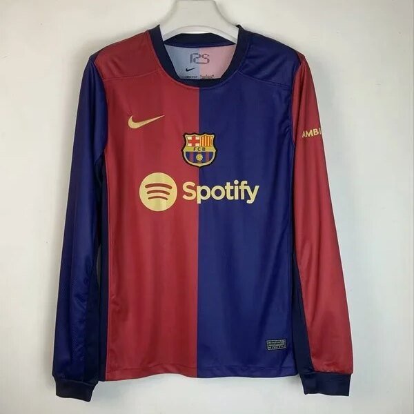 6314630aafc68c4eb7f926cad5507d79c9c85c8f Barcelona Home Soccer Jersey Long Sleeve 2024/25