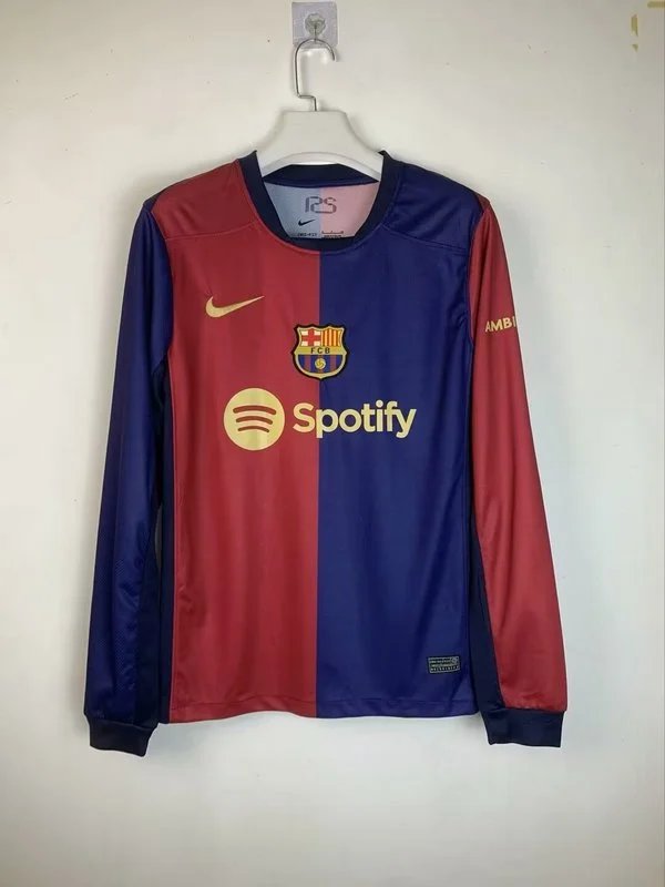 Barcelona Home Soccer Jersey Long Sleeve 2024/25