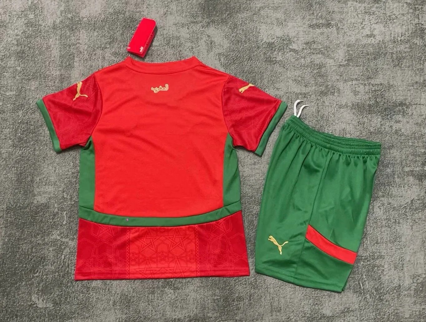 649378bb34efb4250c22e172e4b4fa0c2b86358d Morocco Soccer Jersey Home Kids Kit Jersey+Shorts 2024-25