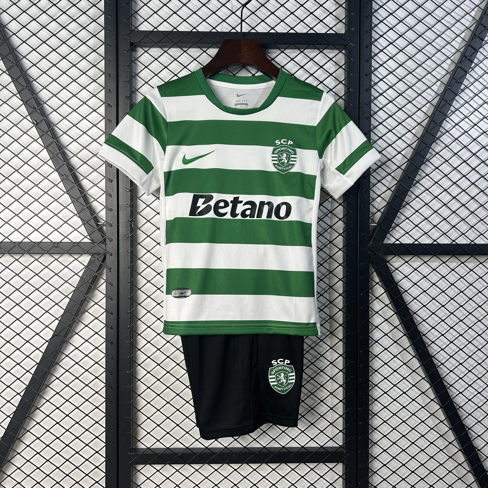 Sporting CP Soccer Jersey Home Kids Kit Jersey+Shorts 2025/26
