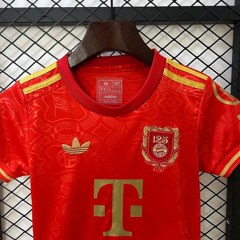 Bayern Munich Kids Kit Jerseys+Shorts 2025/26 125th Anniversary
