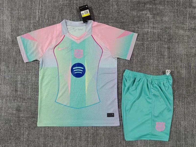 6621f052d16f9818cc12f673b5f0a2685f72569e Barcelona Special Edition Soccer Kids Kit Jersey+Shorts 2025/26