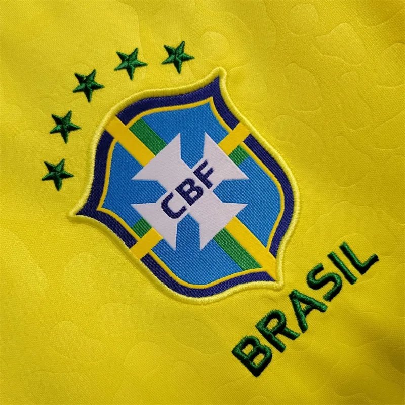 Brazil Retro Soccer Jersey Home Custom Shirt World Cup 2022