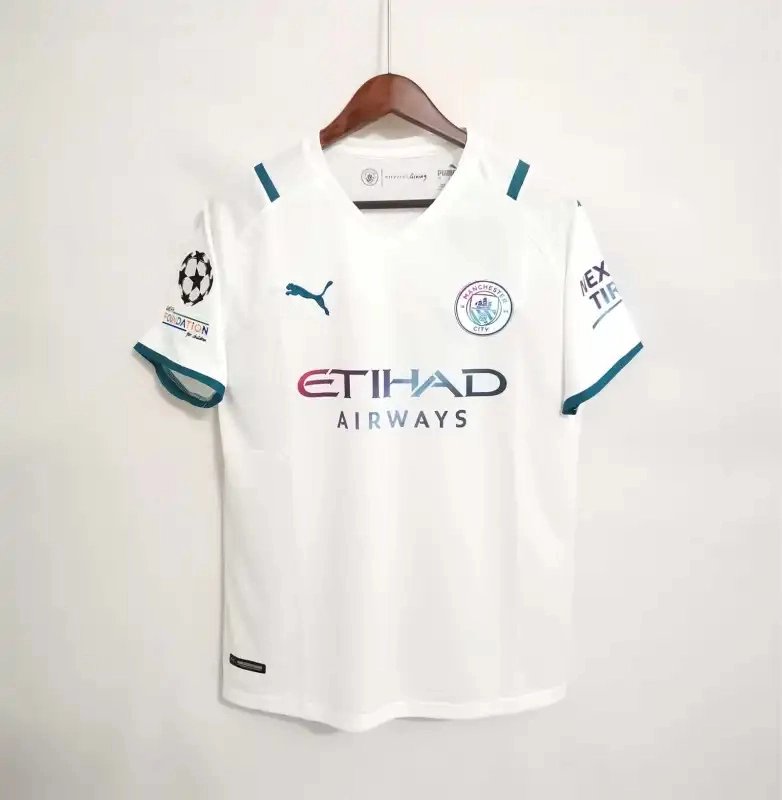 Manchester City Retro Away Football Jersey Shirt 2021/22