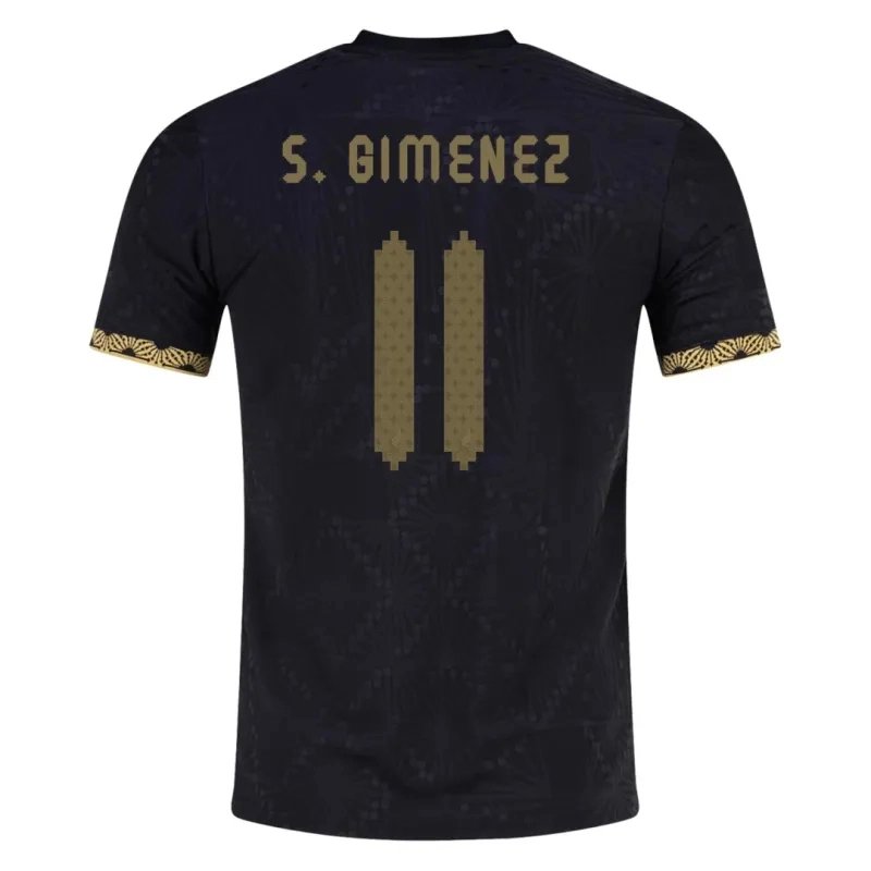 684d440fb4bf36ed2987b0b8f130bfe9c5b0e1db S. GIMENEZ #11 Mexico Authentic Gold Cup Black Special Soccer Jersey 2025