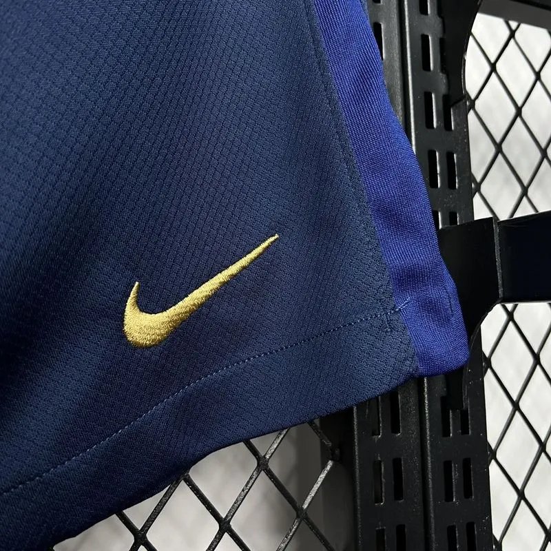 Barcelona Soccer Shorts Custom Home 2024/25