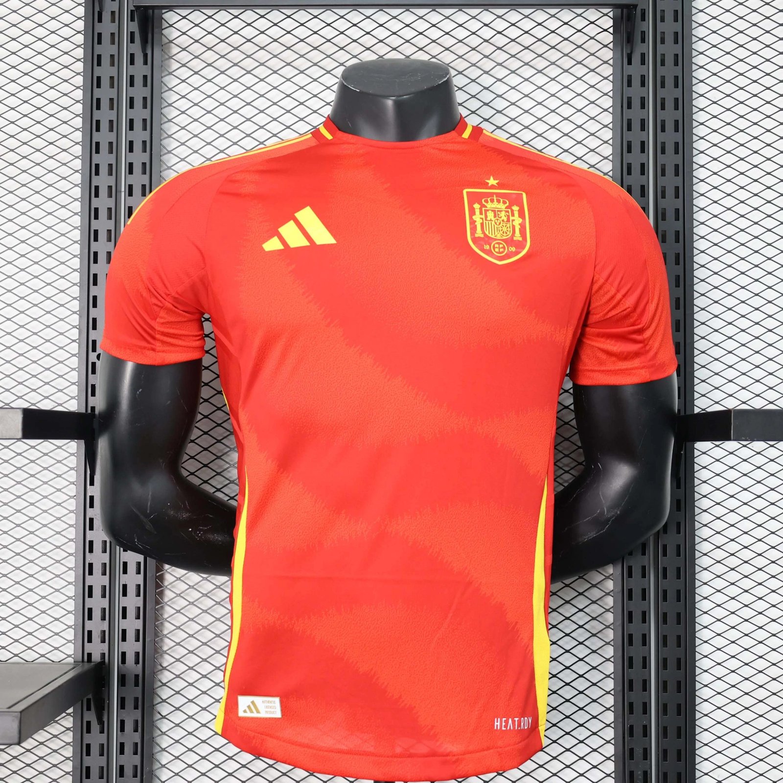 Spain Authentic Soccer Jersey Home Shirt EURO 2024
