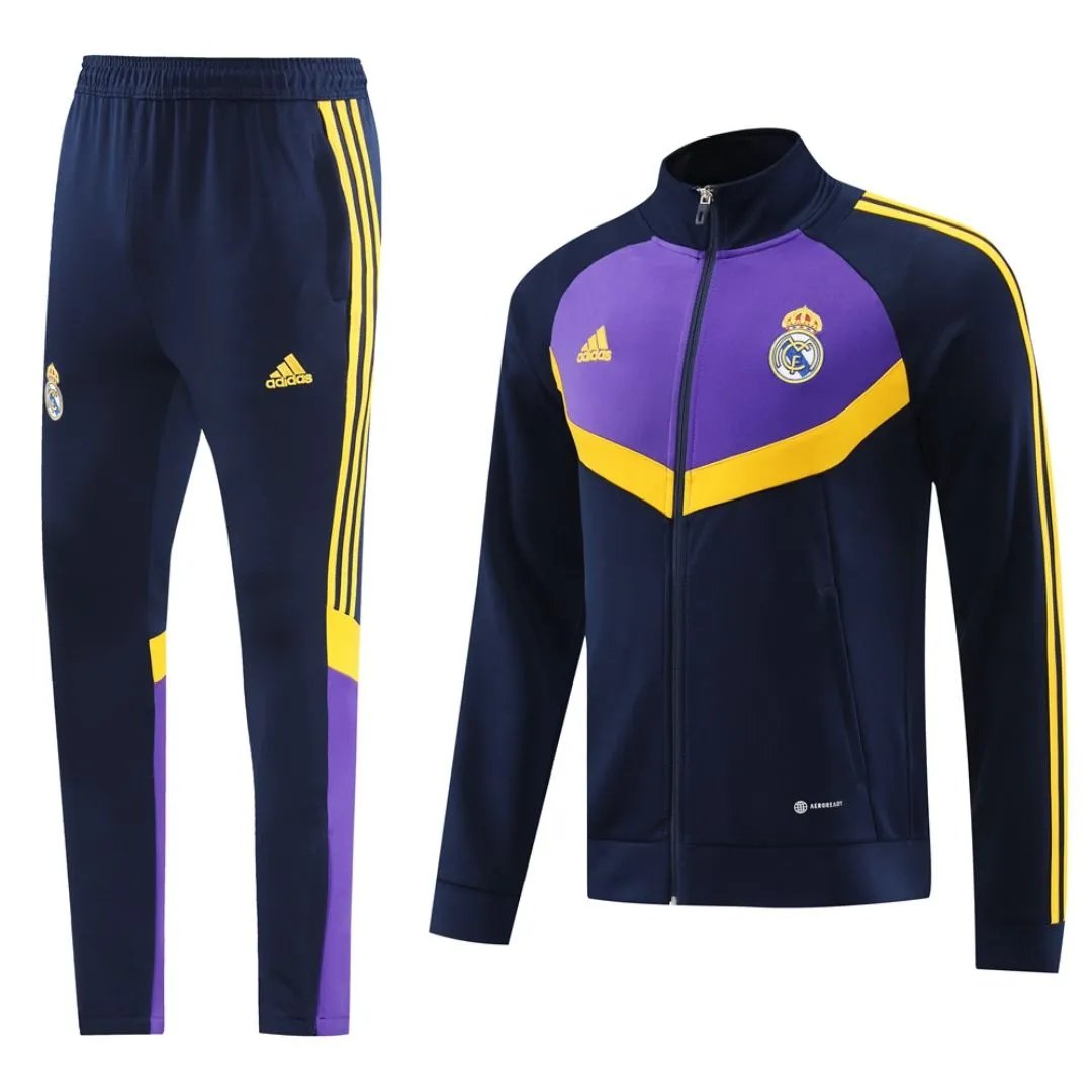 6aa83348eb6fb72cbda59cb8a16df20abbfef42f Real Madrid Training Kit (Jacket+Pants) Navy 2024/25
