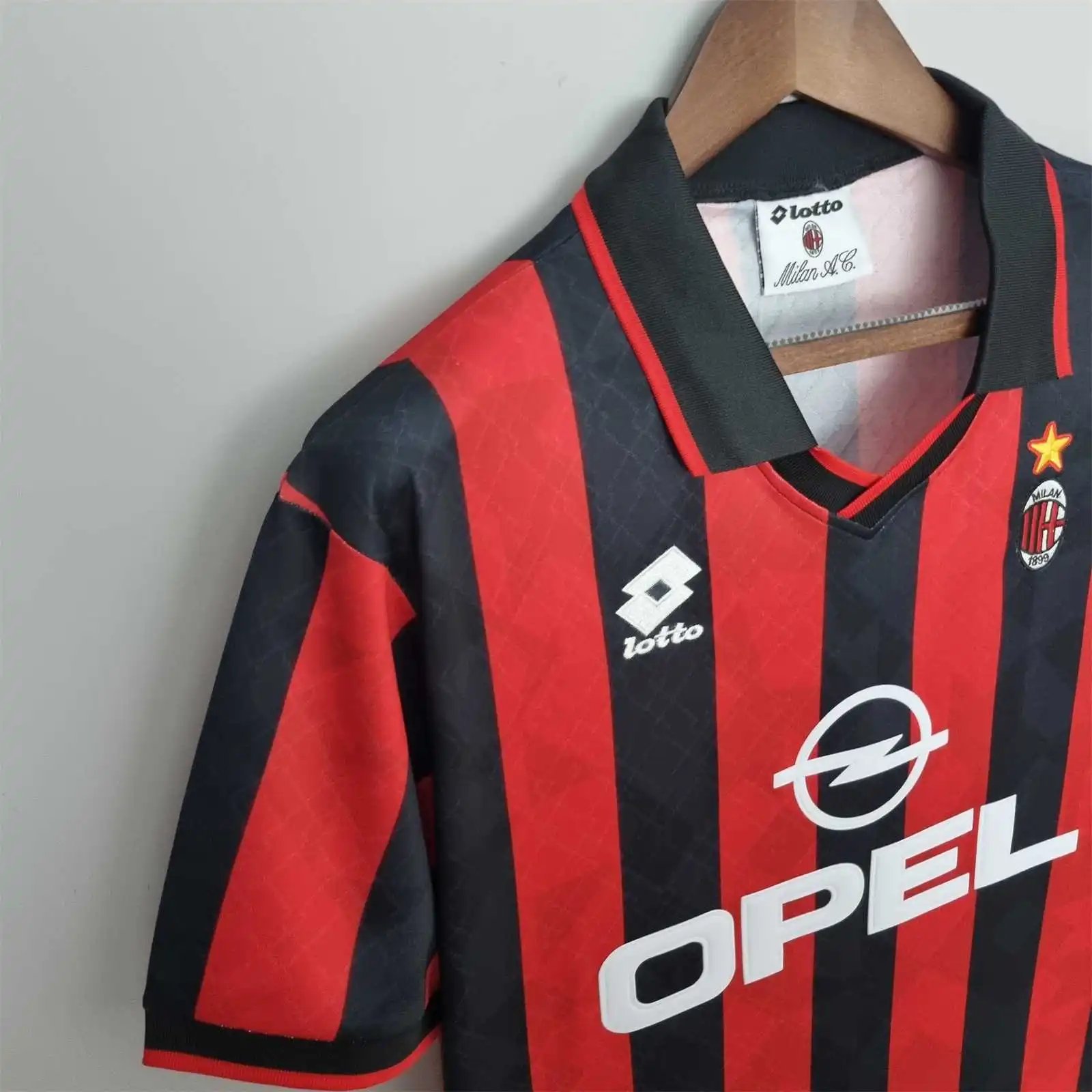AC Milan Retro Soccer Jersey Home Custom Shirt 1995/96