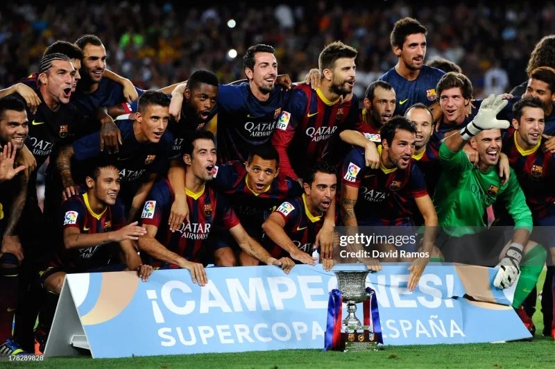 6ce269adb968f0120200fec5fd5b6224c79cd291 Authentic Barcelona Retro Jersey Home Soccer Shirt 2013-14