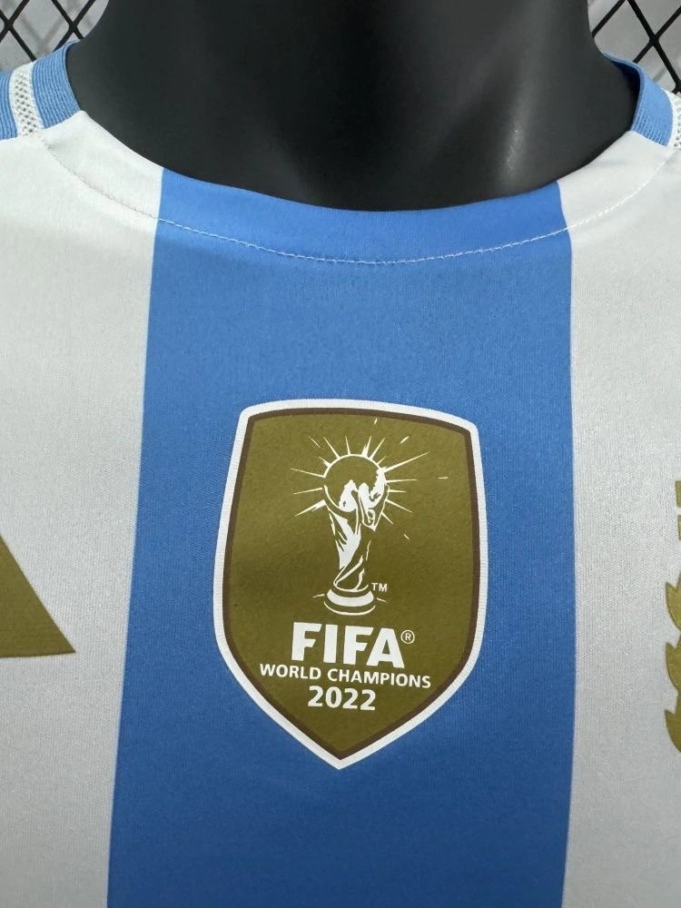 Argentina Authentic Soccer Jersey Home Long Sleeve Shirt 2024