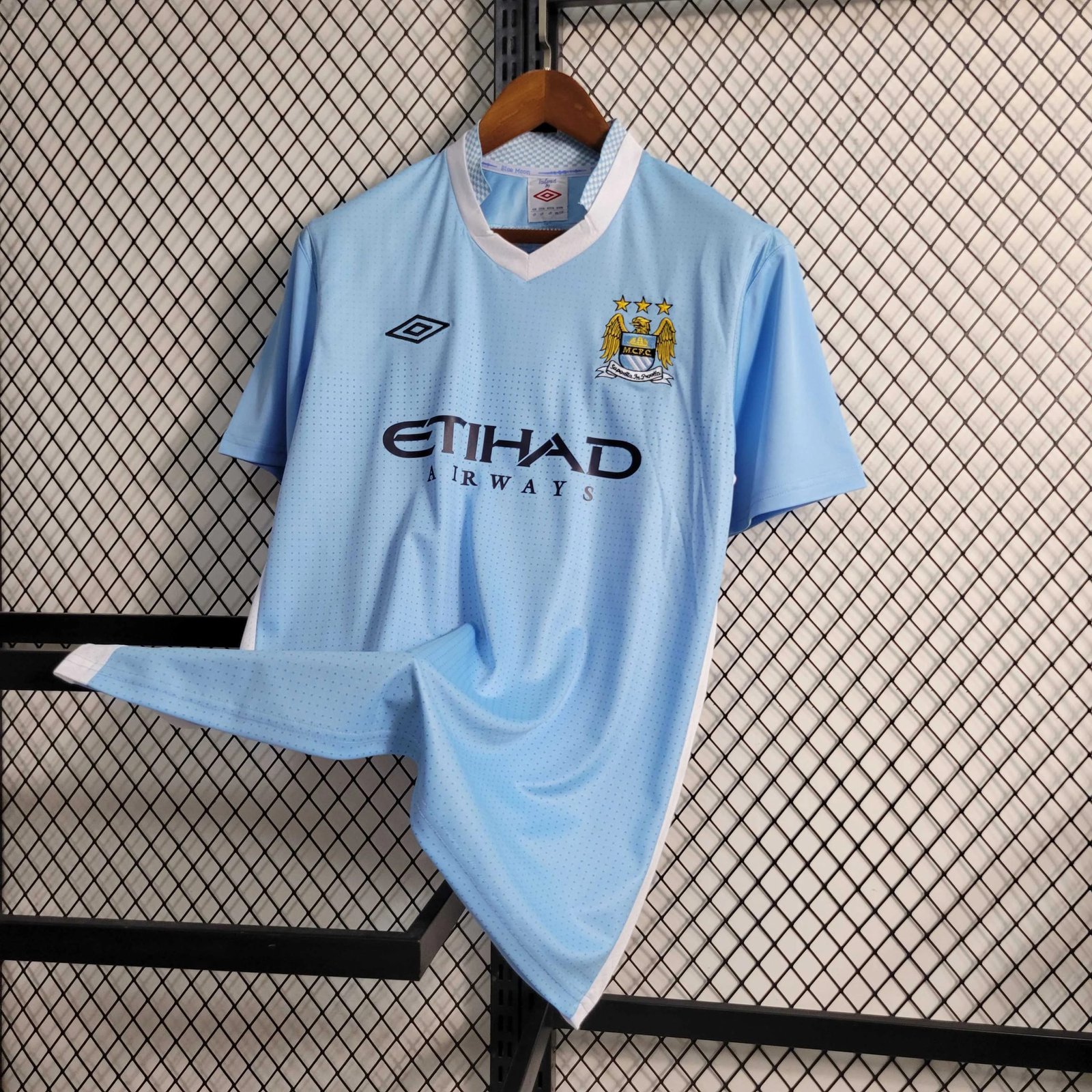 Manchester City Retro Home Football Jersey Shirt 2011/12