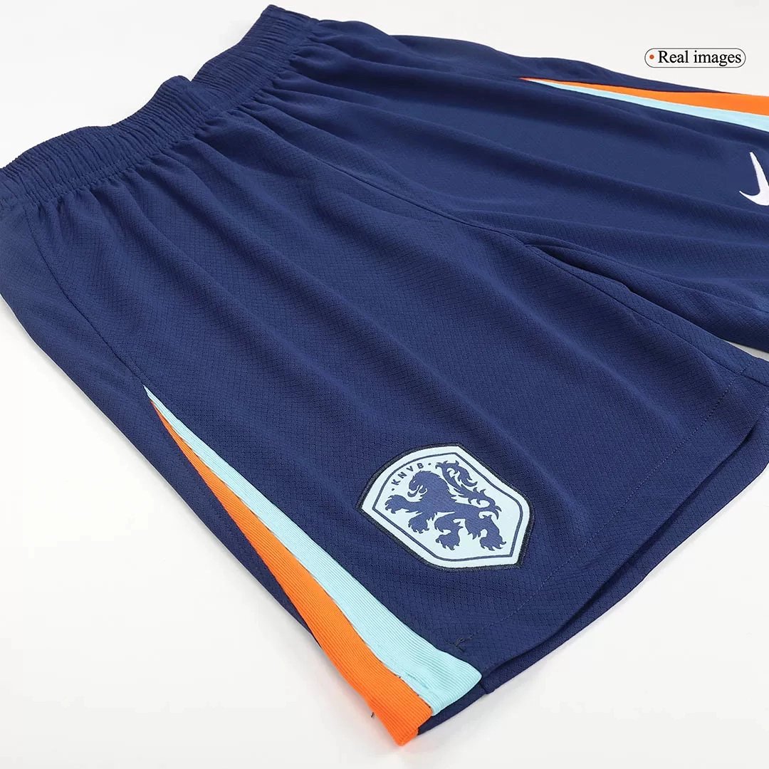 7151a75d761138ffb4e3ea668508295d2e60c8c8 Netherlands Soccer Jersey Away Custom Shorts EURO 2024
