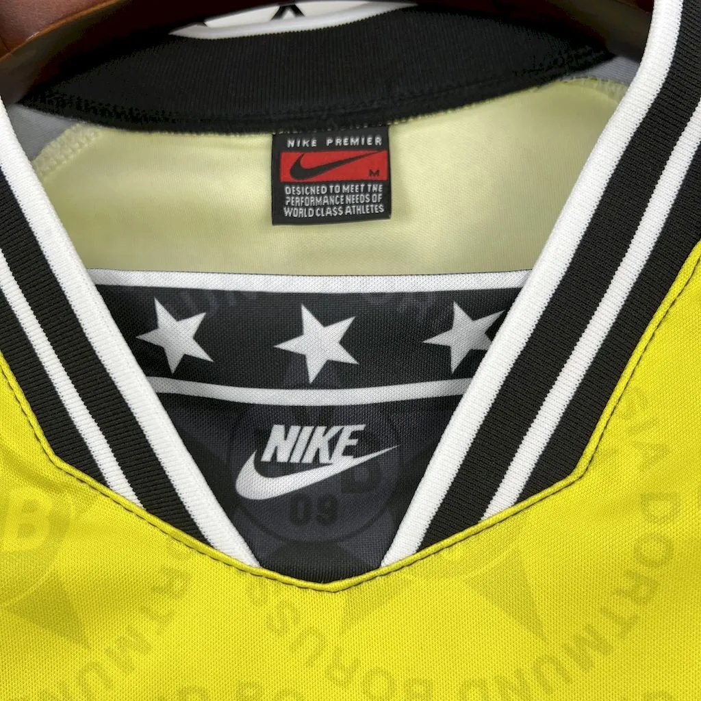 7169510cff6934e9d49ec9e539976bfd6f554eaf Borussia Dortmund Retro Jersey Home Soccer Shirt 1994/95