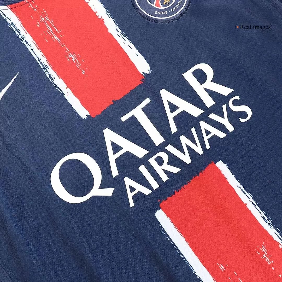 KVARATSKHELIA #7 PSG Soccer Jersey Home Custom Shirt 2024/25