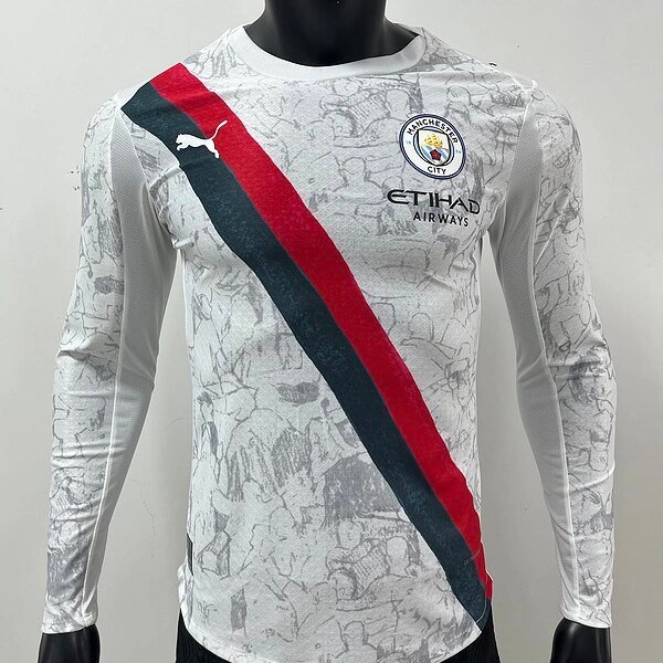 Manchester City Authentic Away Long Sleeve Football Jersey Shirt 2025/26