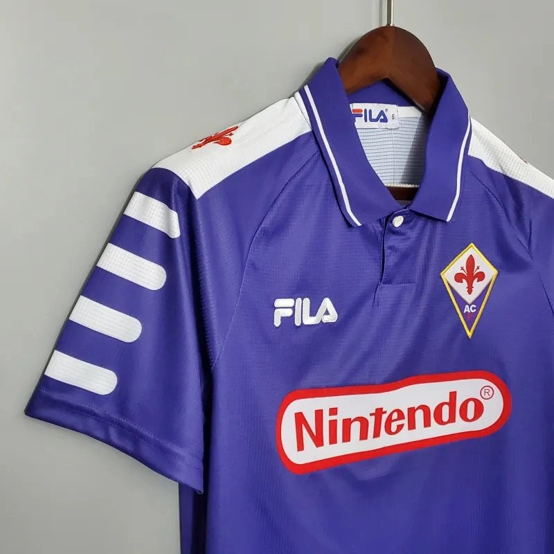 Fiorentina Retro Soccer Jersey Home Custom Shirt 1998/99