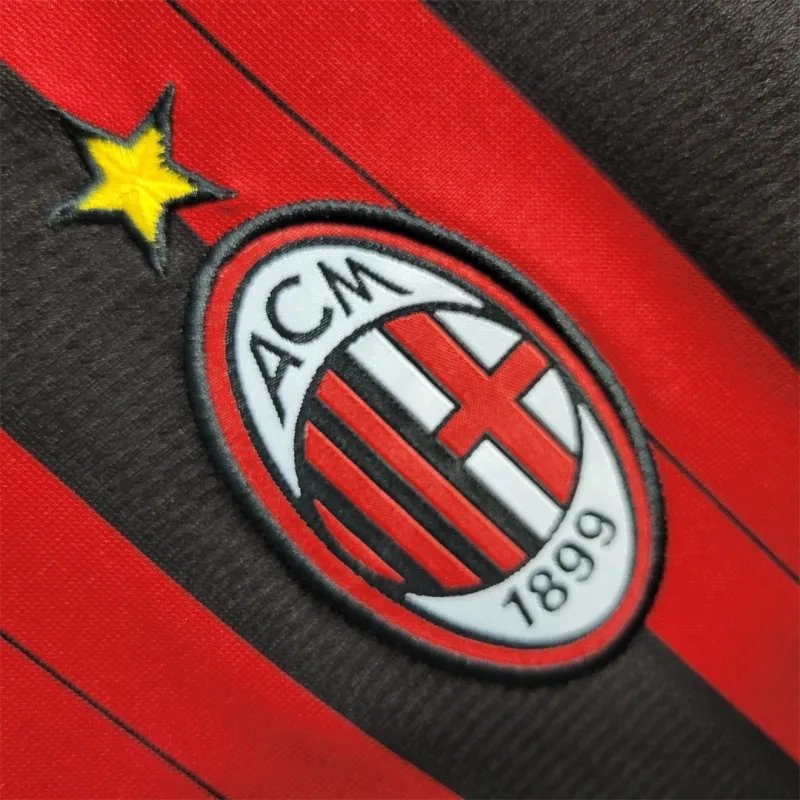 7511cd4dad8e9df09f7621394f83ed1369bce6c8 AC Milan Retro Soccer Jersey Home Custom Shirt 2013/14