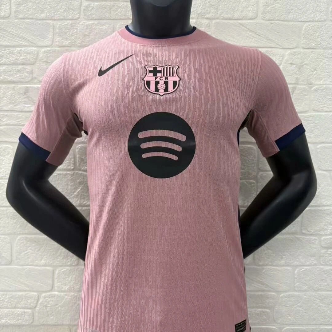 Authentic Soccer Jersey Barcelona Third Away Pink Shirt 2025/26