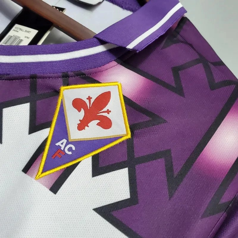 76f40a1ddb730f6c5bcb83785700efd6d697c9ab Fiorentina Retro Soccer Jersey Away Custom Shirt 1992/93