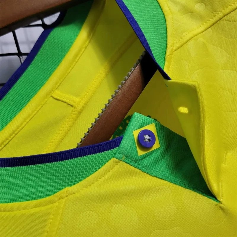 Brazil Retro Soccer Jersey Home Custom Shirt World Cup 2022