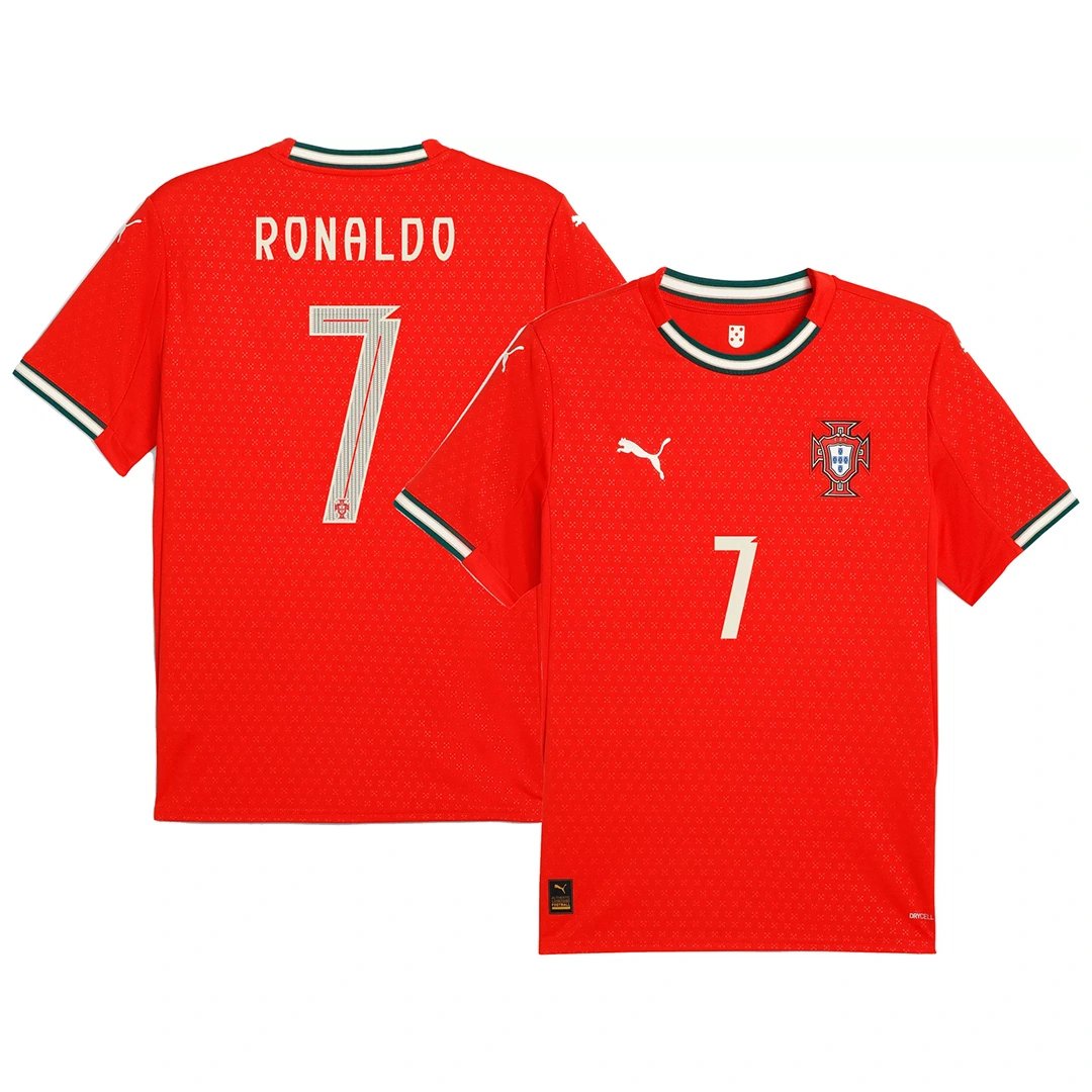 Ronaldo #7 Portugal Soccer Jersey Home Shirt 2025