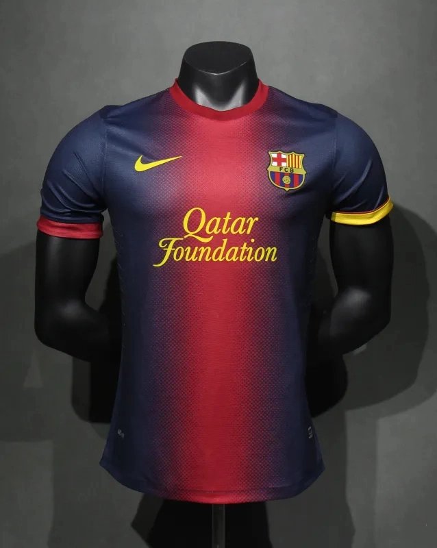 Authentic Barcelona Retro Jersey Home Soccer Shirt 2012-13