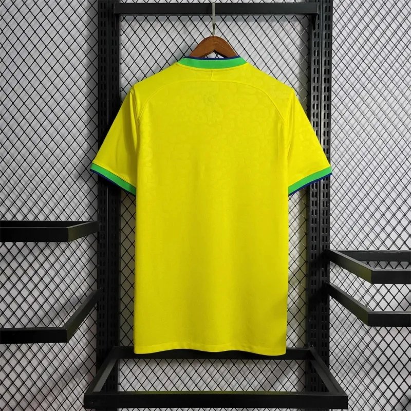 Brazil Retro Soccer Jersey Home Custom Shirt World Cup 2022