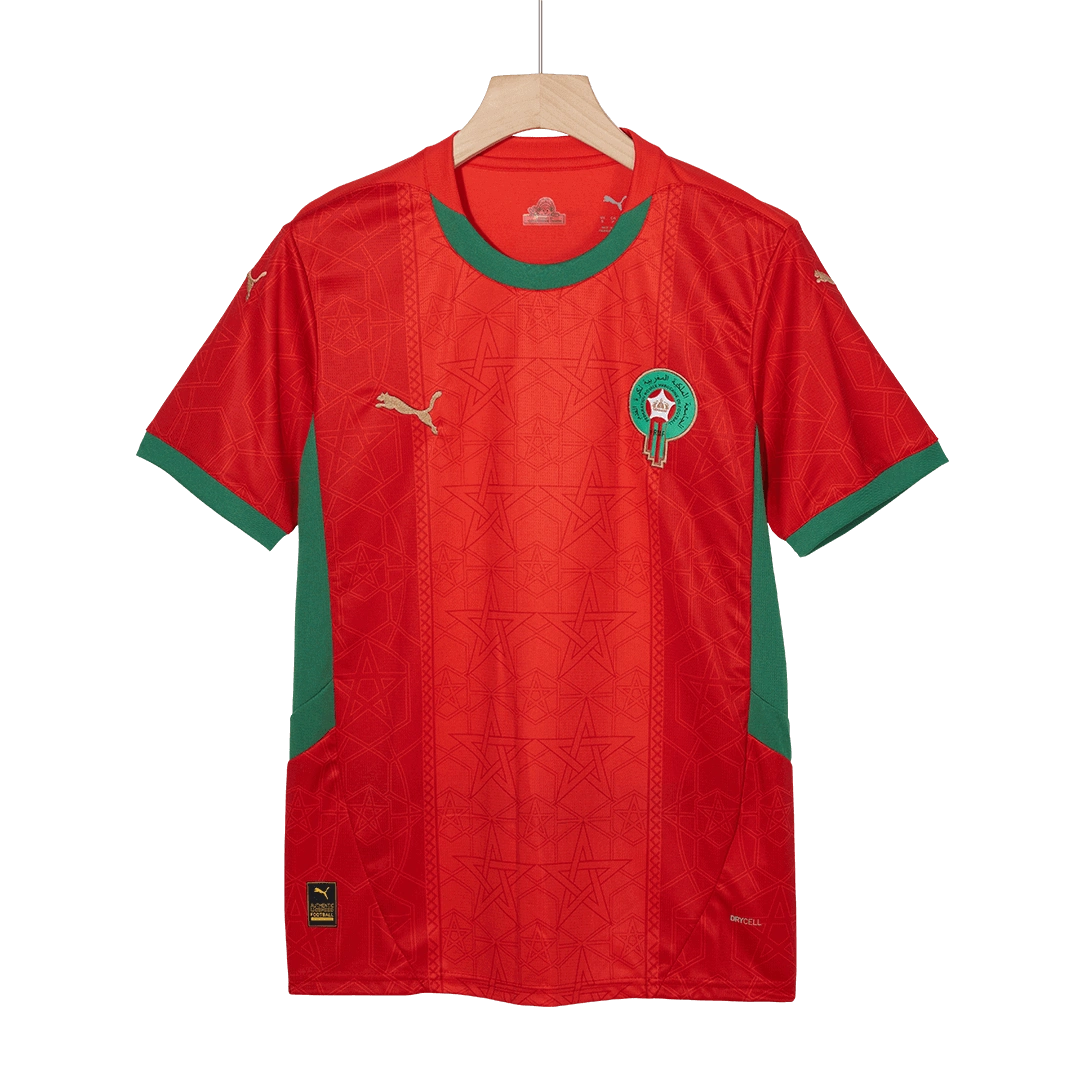 7b1cb979e85cd46a88c9cd667a6d2c3c94e0c9f1 Morocco Soccer Jersey Home Custom Shirt 2024-25