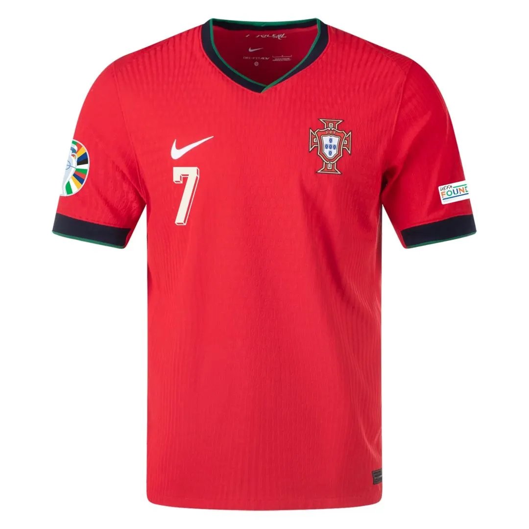 7c26b1faacd49832ac3556325513e0d3f77adeb3 Ronaldo #7 Portugal Authentic Soccer Jersey Home Shirt EURO 2024