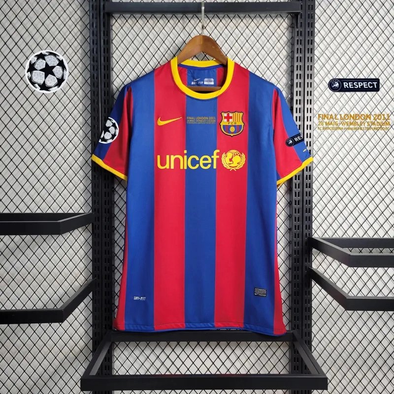 Barcelona Retro Jersey Home Soccer Shirt 2010-11