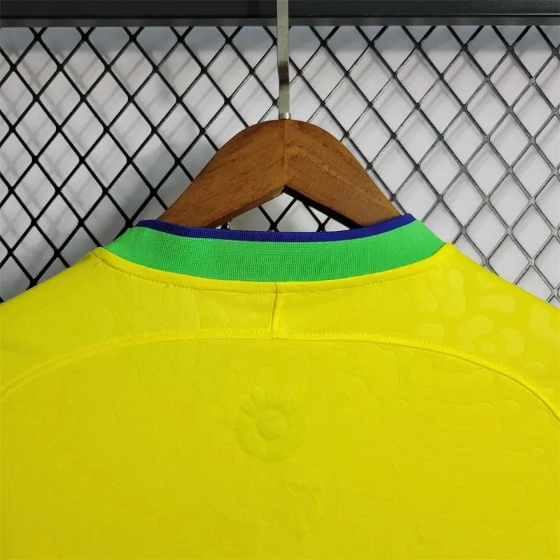 Brazil Retro Soccer Jersey Home Custom Shirt World Cup 2022