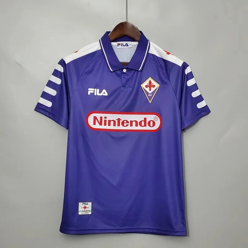 Fiorentina Retro Soccer Jersey Home Custom Shirt 1998/99