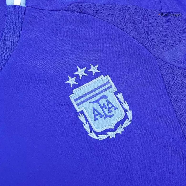 Argentina Away Soccer Uniform Kids Kit Jersey+Shorts 2024